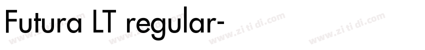 Futura LT regular字体转换